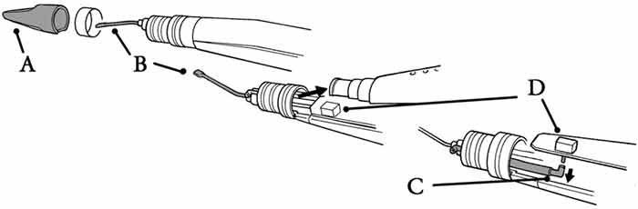 Diagram of EWI breath sensor and pitch bar